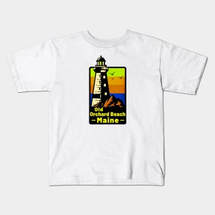 Old Orchard Beach Maine Sticker Decal 3.75" Lighthouse ME Kids T-Shirt